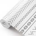 Cooyes Shelf Liner Drawer Liners, Shelf Liners for Kitchen Cabinets, Non-Adhesive Cabinet Liner, EVA Waterproof Non-Slip Refrigerator Liners for Kitchen Drawers (11.8"W x 118"L, White)