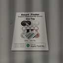 Air Tracker Work with Apple Find My App (iOS Only), 4-Pack Bluetooth + UWB Smart Tag, Include 2pcs Extra Replaceable 2032 Batteries, Silicone Case, Item Locator Finder for Keys Vehicles Luggage Bags