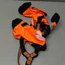 Dog Suspender Boots, Anti-Slip & Fall Waterproof Dog Shoes Leggings, Dog Paw Protector for Small Medium Dogs, Adjustable Dog Boots Pet Shoes for Outdoor Walking Orange,L