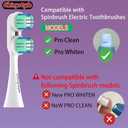Electric Toothbrush Replacement Heads for Spinbrush Pro Series Compatible with PRO Clean & Pro Whiten (Legacy Handles Only), Medium Bristles, Adult, Individually Wrapped, 10-Pack