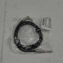 GLS Audio Instrument Cable - Amp Cord for Bass & Electric Guitar - Straight to Right Angle 1/4 Inch Instrument Cable - Black/Grey Braided Tweed, 6 Ft