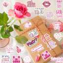 3 x 50 PCS Bible Verse Stickers Jesus Inspirational Pink Christian Stickers Faith Bible Scripture Sticker Religious Sticker for Adults Faith Based Gifts
