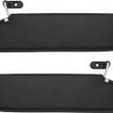 NHILES Driver & Passenger Side Sun Visor Fits for Jeep Wrangler 2003 2004 2005 2006 Replacement Sun Shade # 5HD811X9AC 5HD801X9AC (Black)
