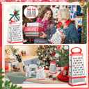LemonRoad 6 Sets Christmas Kitchen Utensils Gifts Cheese Grater Metal 4 Sided Large Handheld Box Grater Gift for Cheese Ginger Potato Xmas Neighbor Family Supplies