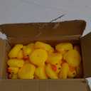 50-Pieces Float & Squeak Mini Rubber Duck Baby Bath Ducky Sound Shower Toys for Kids
