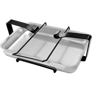 Stanbroil 7515 Aluminum Gas Grill Catch Pan and Holder Grease Collection Pan Replacement for Weber Genesis 1000-5500, Genesis Silver/Gold/Platinum, Genesis II Series, Platinum I/II, and Summit Grills