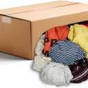 Tomorotec Recycled Multipurpose Industrial Wiping Cloths (50 lbs) Assorted Colors, Eco-Friendly Colored T-Shirt/Knit Cleaning Rags for Grease, Oil Removal & More