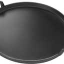 GasSaf 7421 Gourmet BBQ System Griddle for Weber 22 1/2 Inch Original Kettle Premium Charcoal Grills, 22.5'' Smokers, Performer Premium Grills Insert, 12" Round Cast Iron Griddle for 8835 64812 64815