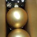 Syhood 12 Pcs 2.4 Inch Christmas Ball Ornaments Mouse Plastic Ball Tree Ornaments Cartoon Mouse Balls Red Black Yellow White Dot Decorations for Xmas Trees Party Home Decor