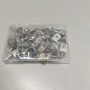 Shelf Support Pegs, 50 Pcs Shelf Pegs with Hole, 5mm (1/5 Inch) Cabinet Shelf Bracket Pegs, L-Shaped Nickel Plated Shelf Pins Holders for Bookcase Kitchen Closet Shelf Shelves Furniture Cabinet