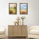 Golden State Art, 12x18 Inch Poster Frame Ornate Bronze, Horizontal and Vertical Wall Display, With Real Glass