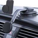 Magnetic Phone Holder for Car, [ Powerful Magnets & Military-Grade Suction] Car Phone Holder Mount Dashboard Windshield Cell Phone Holder Phone Stand for Car iPhone Android Automobile Cradle (Gray)