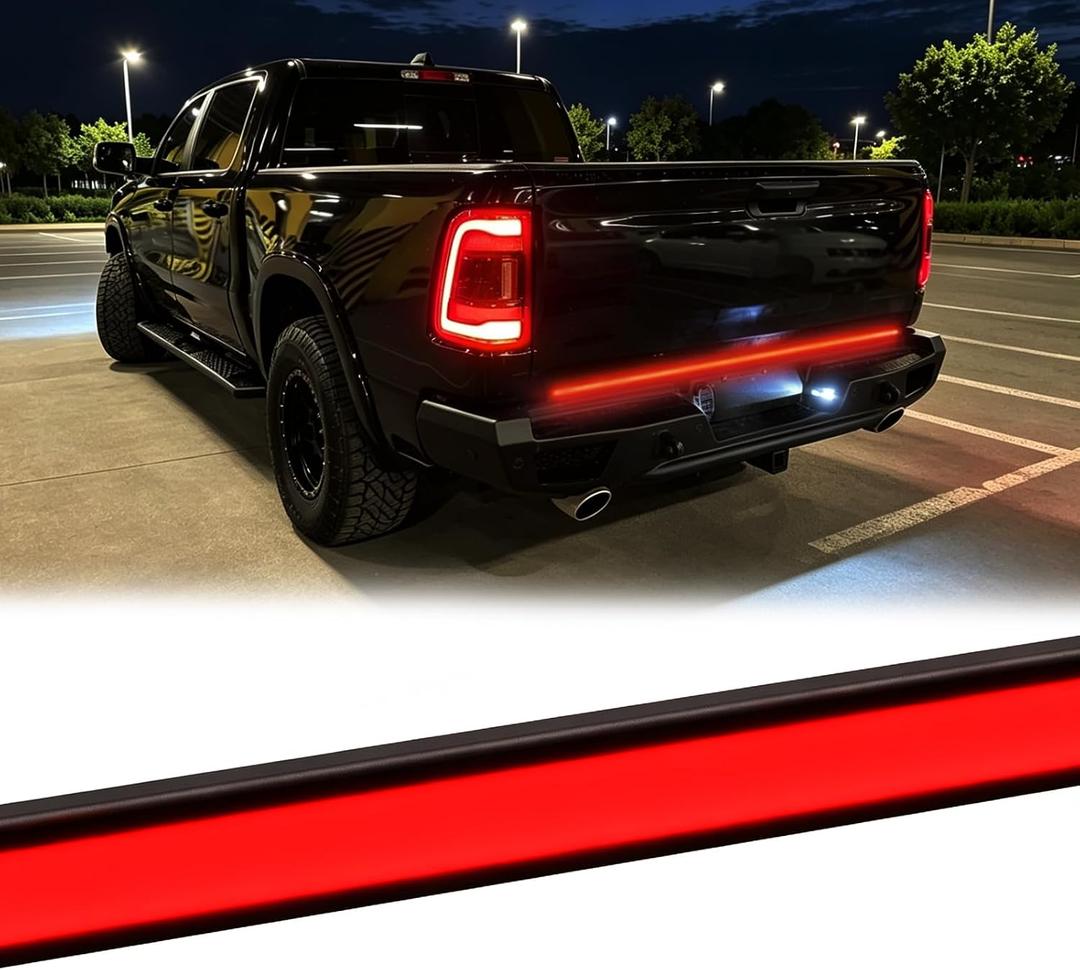 25" LED Trailer Tail Light Bar, Truck Tailgate Lights, Red Uniform