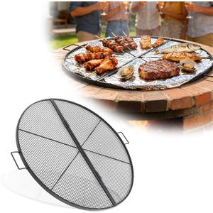 Fire Pit Grill Grate for Outdoor,36 Inch Round Grill Grate BBQ Grilling Rack with Handles,Outdoor Cooking Grate for Fire Pit,Patio,Backyard,Campfire