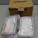 LEPOWER 3000LM Flood Light Outdoor, Switch Controlled LED Security Light, 28W Exterior Lights with 2 Adjustable Heads, IP65 Waterproof, 5500K Wall Mount Exterior LED Flood Light for Garage, Yard White