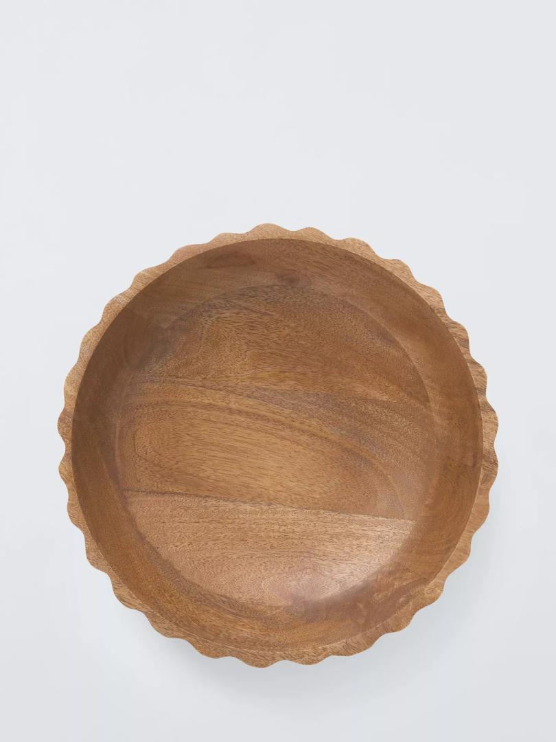 Wood Salad Bowl Set, 3-Piece Natural Solid Wood Serving Bowls, Wooden Salad Bowls for Kitchen & Dining for Pasta, Yogurt, Fruit, Snacks & Gift Giving