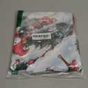 Round Christmas Tablecloth 60 inches - Red Snowman Christmas Decorations for Home - Water Resistant Santa and Snowman Table Cloth - Holiday Xmas Decor for Table, Party