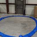 10FT 14FT 16FT Trampoline Pad, Trampoline Safety Pad Replacement, Easy Install Round Trampoline Spring Cover, Waterproof Universal Spring Pad, No Holes for Pole, Blue