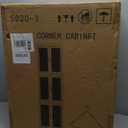 BUMODEL Farmhouse Tall Storage Cabinet Organizer Plastic Bathroom Corner Shelf with 3 Doors and Adjustable Shelves Home Space Saver for Kitchen,Living Room,Laundry Room，Dining Room,Quick Assembly