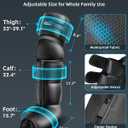 YINGGG Leg Massager with Heat and Compression - Foot and Calf Massage Sleeve with 3 Heat, 6 Intensities, 6 Modes, Compression Boots for Circulation and Pain Relief