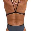 ARENA Women's Solid Team MaxLife Sports Swimsuit Lace Back One Piece Racing Bathing Suit Competition Training Athletic Swimwear