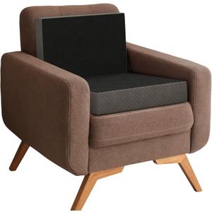 Kolbs Extra Large Recliner Cushion | Chic 2 Tone Velvet Cover (Seat with Back)