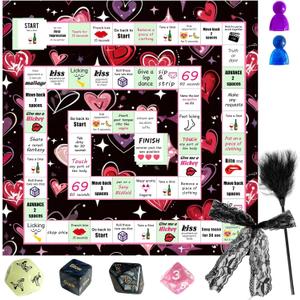 4 x Adultopoly Board Games for Couples, Date Night Ideas, Date Night Games, Prop Board Games for Couples, Romantic Couple