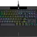 Corsair K70 RGB PRO Wired Mechanical Gaming Keyboard (CHERRY MX RGB Speed Switches: Linear and Rapid, 8,000Hz Hyper-Polling, PBT DOUBLE-SHOT PRO Keycaps, Soft-Touch Palm Rest) QWERTY, NA - Black