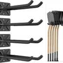 Ultrawall Garage Storage Hooks, Heavy Duty Steel Tool Organizer, 12.4 Inch Wall Mount Hangers Racks for Car Tires, Ladders, Chairs, Ropes and Garden Tools, 4 Pack