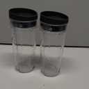 16oz QB3001SS QB3000SS BL660 BL770 BL780 BL830 Blender Cups for Ninja Replacement Fit Compact Personal Blender with Lids- 2 Pack.