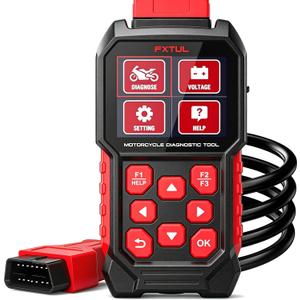 M4 for BMW Motorcycle Diagnostic Tool for BMW 10-Pin OBD2 Scanner | Full System Scanner, ABS Bleeding, Service Reset & Throttle Reset, ECU Reset, Battery Voltage Test, DIYers & Mechanics
