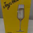 JoyJolt Champagne Glasses Layla Collection, Set of 4  6.7 oz Elegant Crystal Stemmed Champagne Flutes for Prosecco, Sparkling Wine, Mimosas, Cocktails, Weddings, Anniversaries, Parties