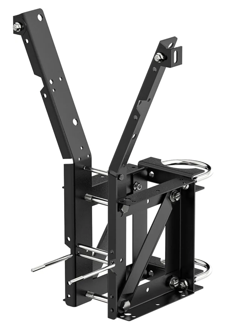 Buzzlett 9594 Basketball Backboard Mounting Kit - Compatible with Lifetime Backboards Only, Heavy-Duty Steel Brackets with 3 Installation Options (Wall, Roof, Pole), Weatherproof for Outdoor Use