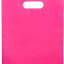 Merchandise Bags Pink Color 100 Count 9"x12" Size 1.5Mil Thick With Handles