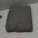 Duvet Cover Queen Size Set - Extra Soft Queen Size Duvet Cover 90 x 90 with 2 Pillow Shams - Hotel Luxury Easy Care and Fade Free w/ Zipper Closures & Ties - Comfy Breathable Bedding Set (Charcoal) (09 - Charcoal (No Comforter))