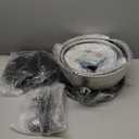 Umite Chef Mixing Bowls with Airtight Lids, 26Pcs Stainless Steel Bowls Set, 3 Grater Attachments & Black Non-Slip Bottoms Size 7, 4, 2.5, 2.0,1.5, 1QT, Great for Mixing & Serving