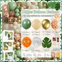 Daidle Wild One Birthday Decorations, 1st Birthday Decorations for Boy or Girl, Photo Banner, Balloon Box, Balloons Garland, High Chair Banner, Jungle Theme Safari Party Backdrop for Boys & Girls