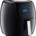 GoWISE USA 8-in-1 Digital Air Fryer with Recipe Book, 7.0-Qt, Black