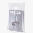 100 Clear Plastic Bags With Handles 9"x12" Perfect for Merchandise And Retail 1.5Mil Thick Clear Gift Bags With Handles