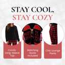 Just Love Ultra-Soft Womens Pajama Pant Set - Nightgown with Matching Socks (Black, L)