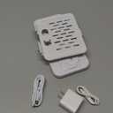 30W Tablet Wireless Charger for Samsung, Foldable Android Charging Station with Clock Display with 7-Color Light, Wireless Watch Charger for S25, Only Compatible Samsung Watch, Galaxy Buds3 Pro(White