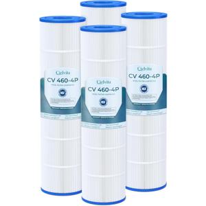 Cielvita CV460 4 oz Media Pool Filter Cartridge Replacement for Jandy CV460, CL460, Replaces Pleatco PJAN115, Unicel C-7468, Filbur FC-0810, Jandy A0558000, R0554600, NSF/ANSI 50 Certified, 460 sq.ft