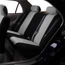 FH Group Flat Cloth Full Set Car Seat Covers Three Row 7 Seater - Universal Fit for Cars, Trucks & SUVs Gray