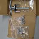 Garage Door Lock T-Handle Locks Latch Replacement Parts with 4 Keys, Mounting Hardware Included, Fit 1-3/8" to 2" Thick Doors, T-Handles Locking Set for Garage Door - 2pack