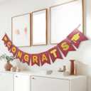 Graduation Decorations Maroon Gold 2026/Burgundy Gold Graduation Decorations Burgundy Balloons/Maroon Grad Congrats Banner/Burgundy Grad Party ASU Fsu