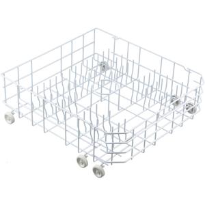 Atgestore Upgraded WD28X31819 WD28X10284 Dishwasher Rack Replacement Parts for GE Dishwasher Parts 22.2" x 20.7" Lower Rack ADW1100N10WW GE Dishwasher Bottom Dishrack Assembly Lower Dish Rack Wheels