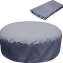 Adnee 7527.5 Inch Round Hot Tub Full Cover Cap Protector - Full Coverage Hot Tub Covers Replacement - Waterproof Portable Overall Spa Safety Protector for Outdoor Hot Tubs