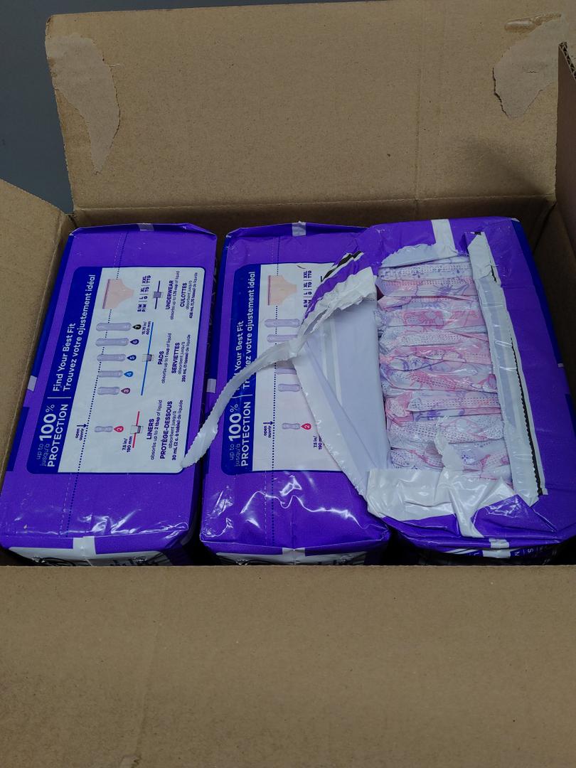 Always Discreet Adult Incontinence & Postpartum Incontinence Pads for Women, Heavy Absorbency 48 Count x 3 Packs (144 Count total) (