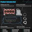 AUCERAMIC HGS360 12709179 Cylinder Head Gasket Set fit 2016-2023 for Chevrolet Cruze Malibu Volt Equinox for Buick Encore for GMC Terrain 1.4L 1.5L DOHC 12687228 12636177 12636384