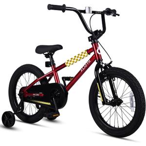 vollsch BMX Style 12 14 16 Inch Kids Bike Training Wheels 20'' Bicycle with Kickstand for 2-14 Years Old Toddlers Boys Girls Coaster Brake Multiple Colors (Red)